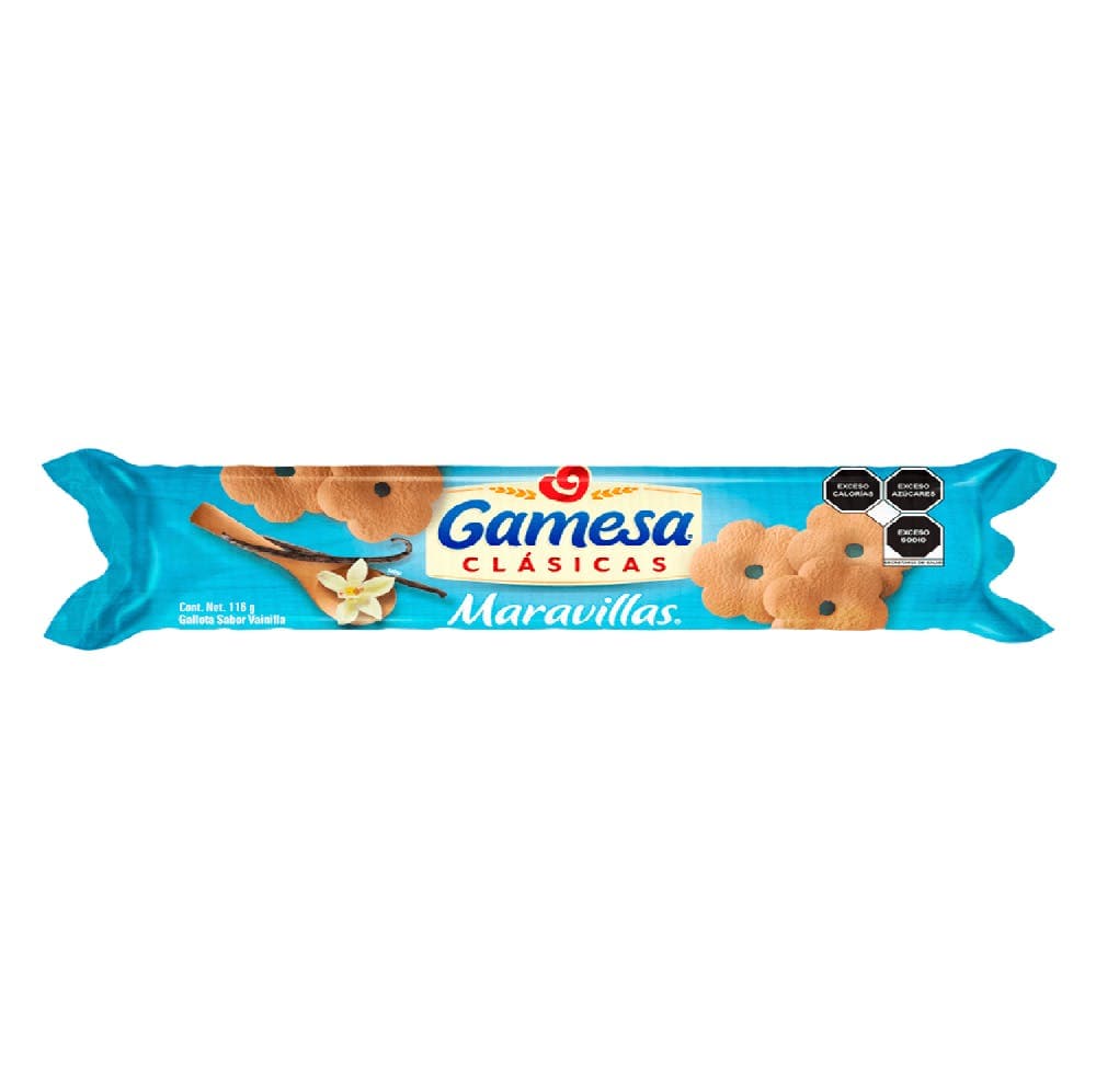 Galletas Maravillas vainilla 116 gr bolsa