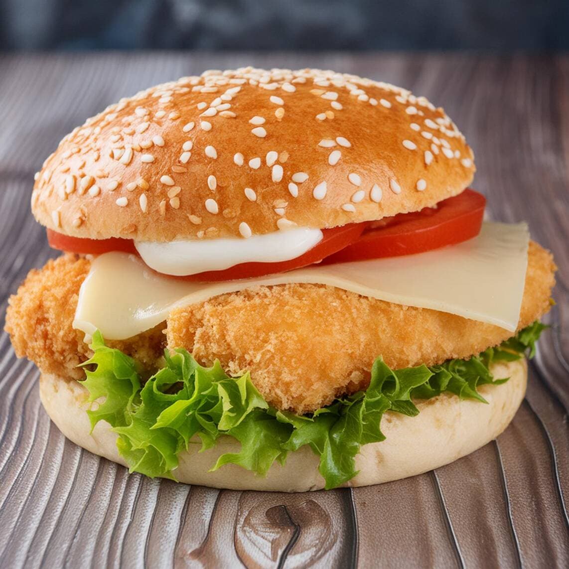 Chicken Burger Clásica(CON PAPAS)