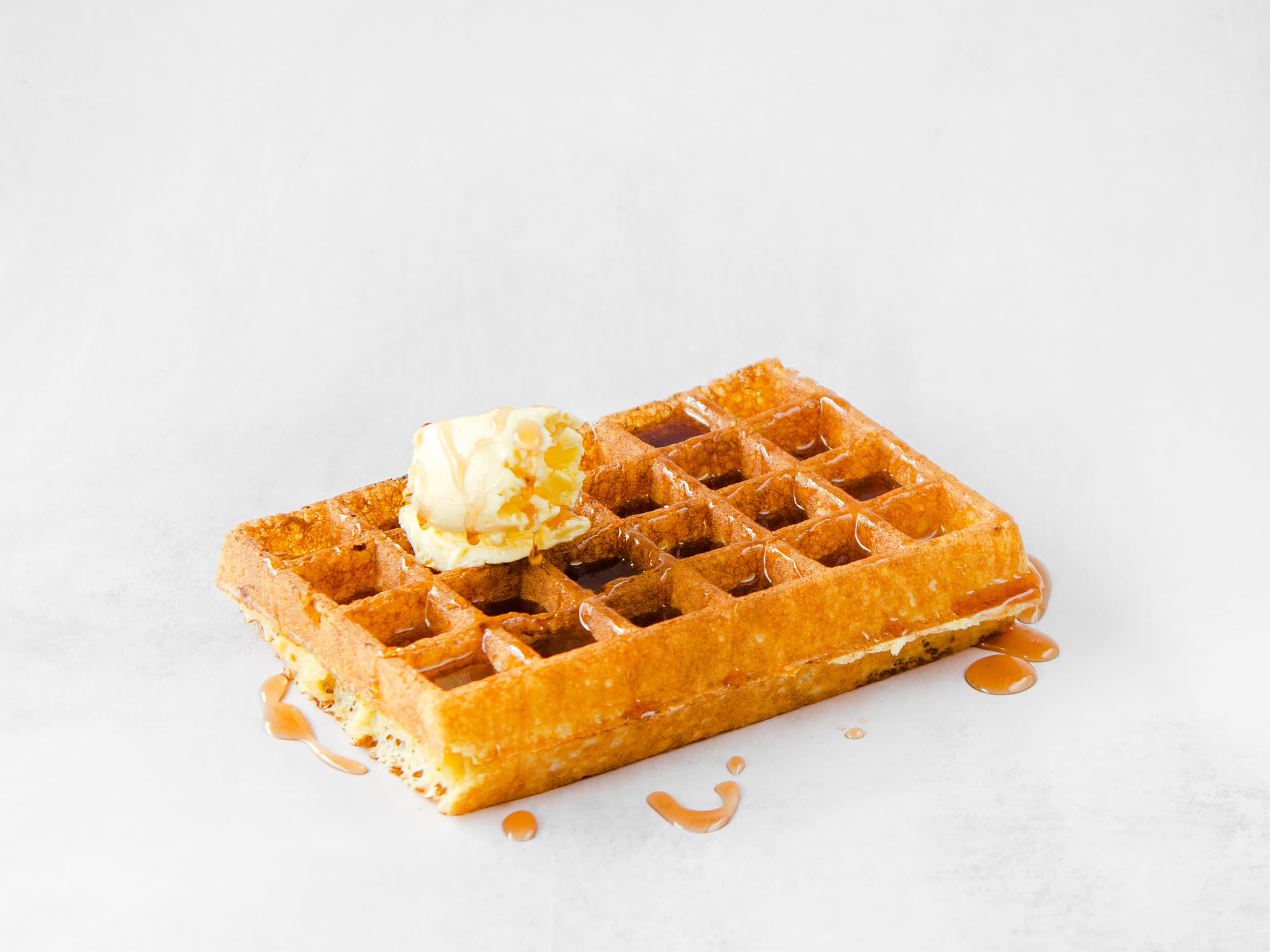 Gofre Mantequilla y Syrup