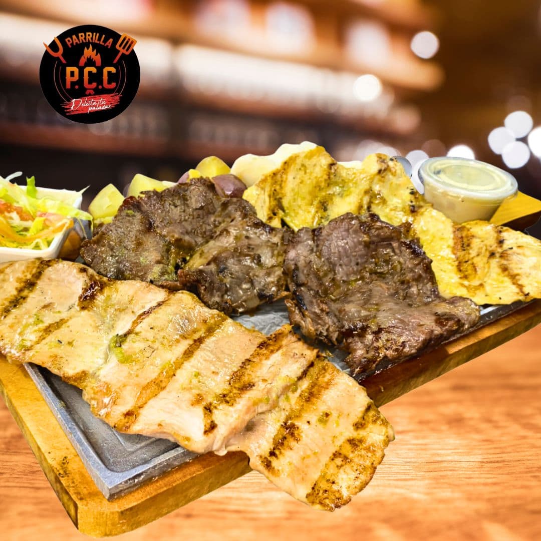 Bandeja 3 Carnes+ 2 Gaseosa 250 ML