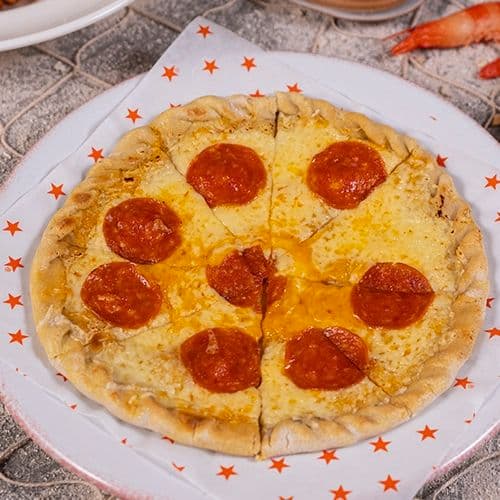 Mini pizza de peperoni