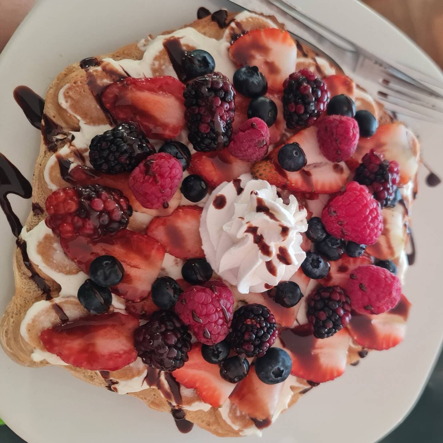 Bubble Waffle Frutos Rojos