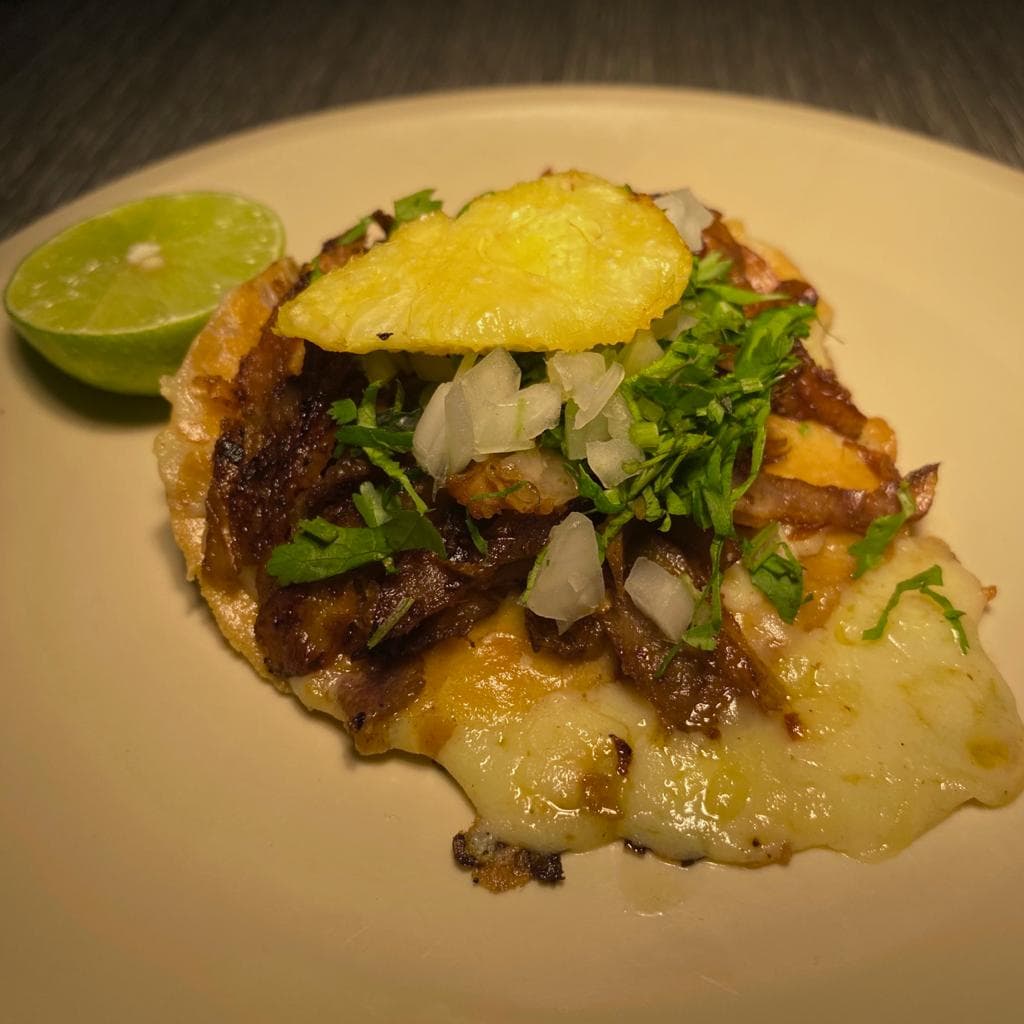 4 Tacos al pastor + Refresco
