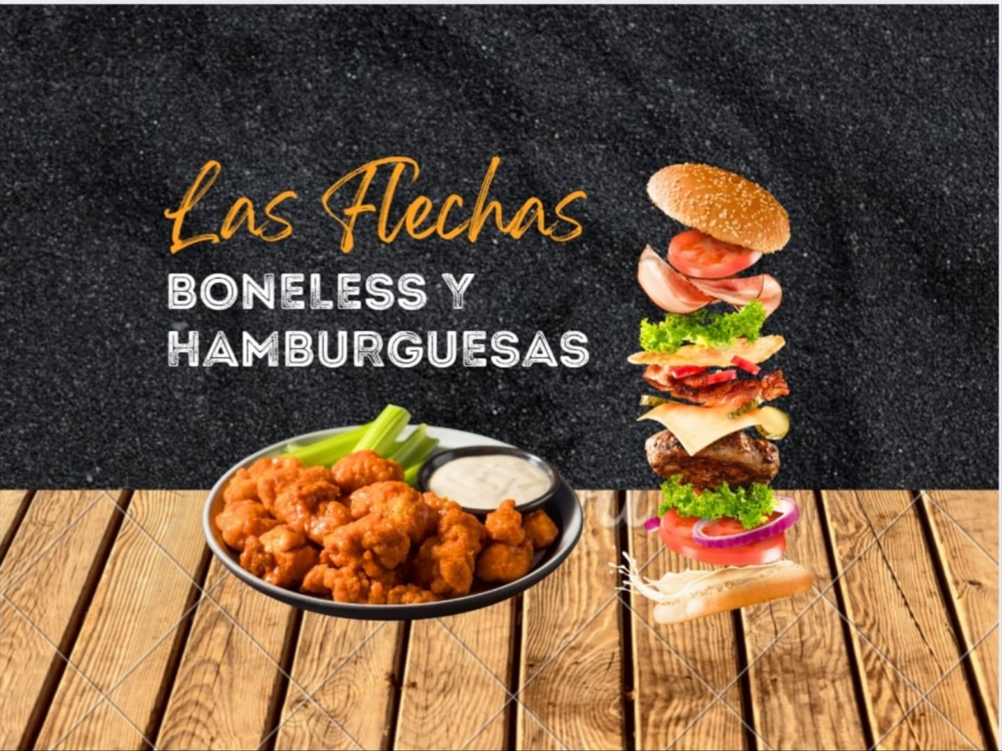 Boneles y Hamburguesas El Flecha