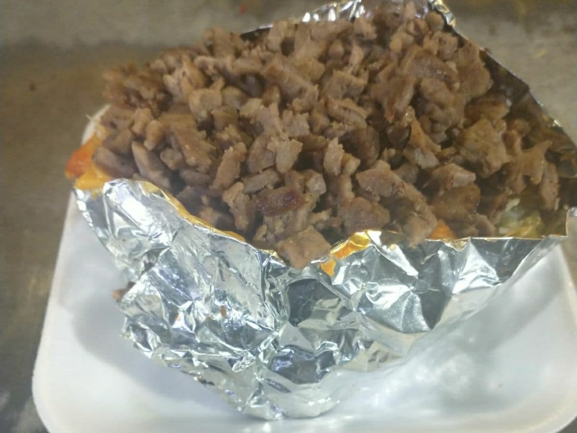 Papas Asadas con Bistec