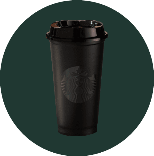 Vaso Reutilizable Negro 16oz