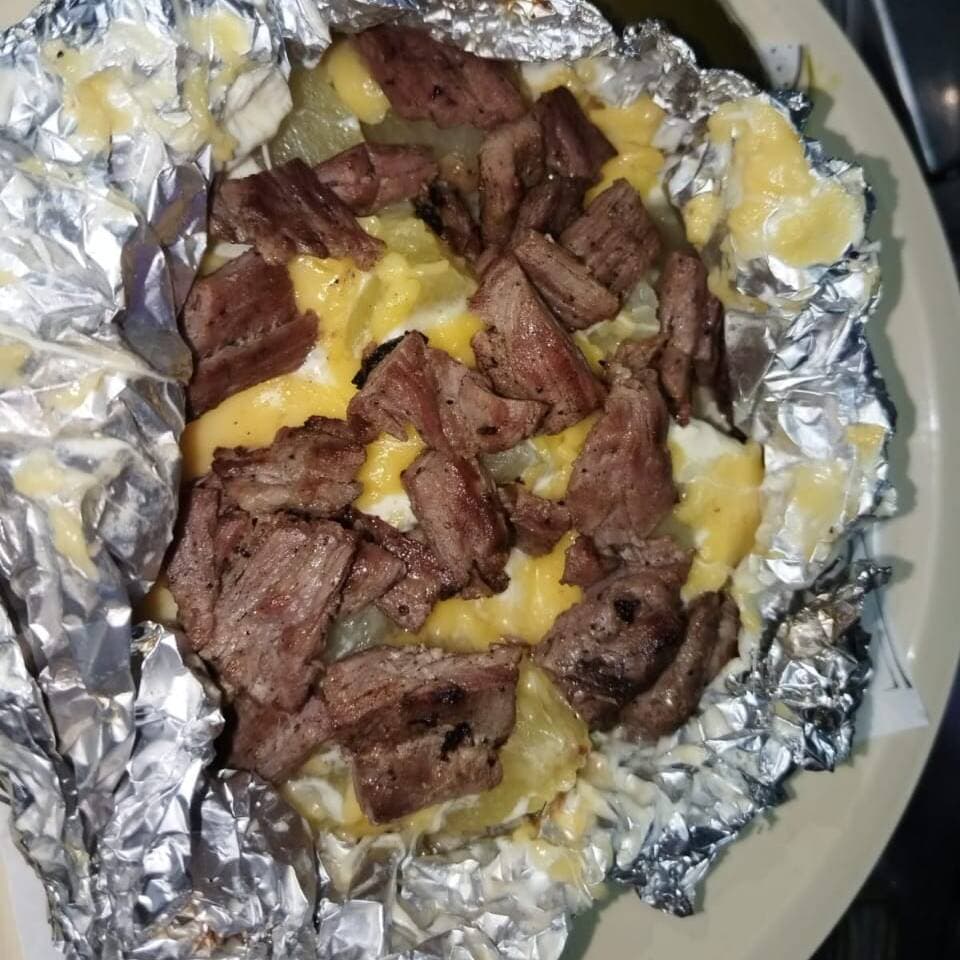Papa Preparada de Arrachera
