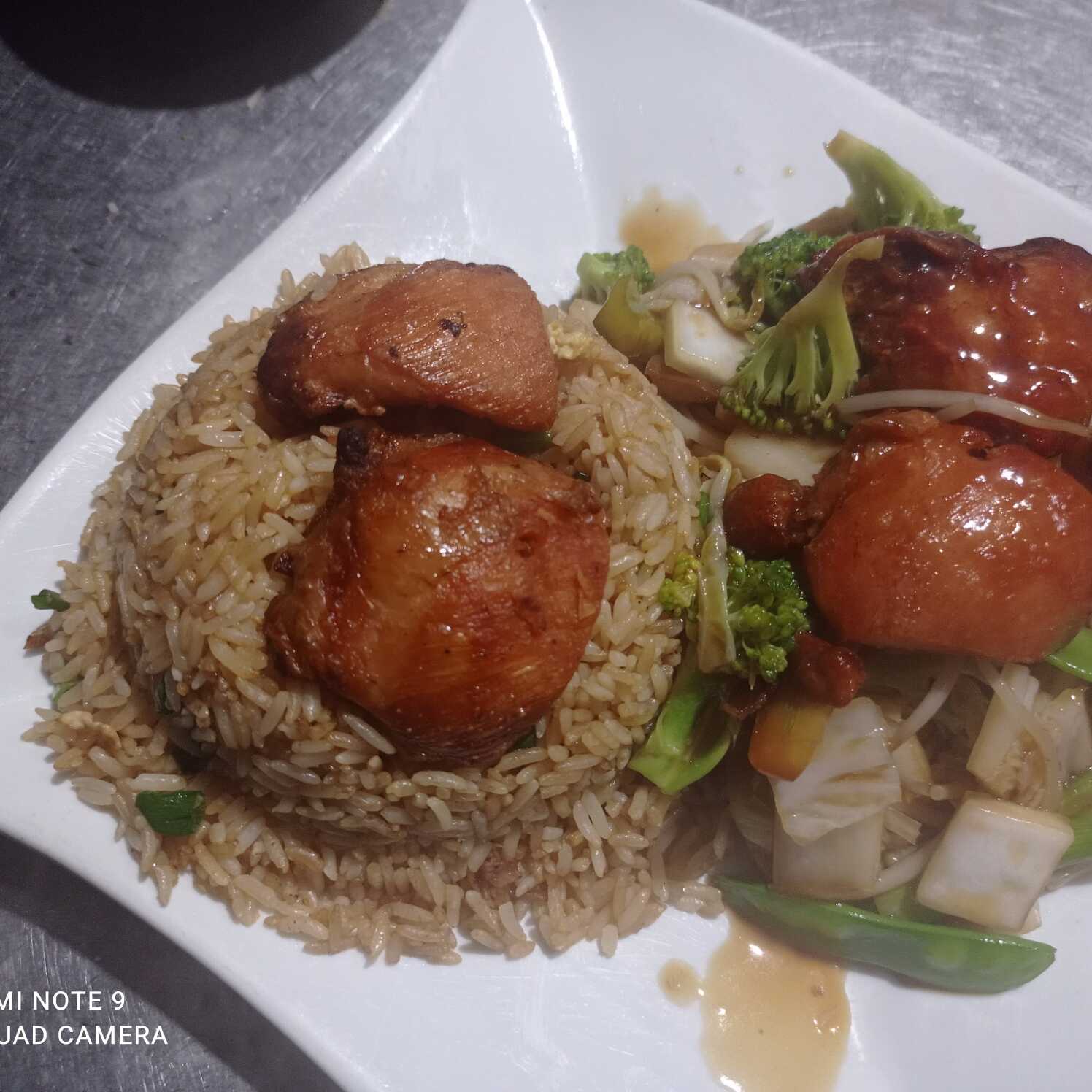 Combinado con Pollo en Trozos