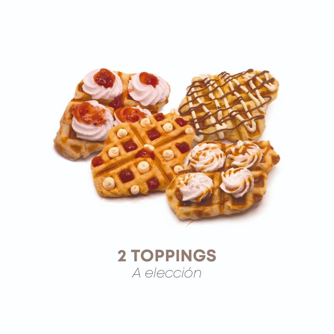 Croiffle con Toppings Dulces