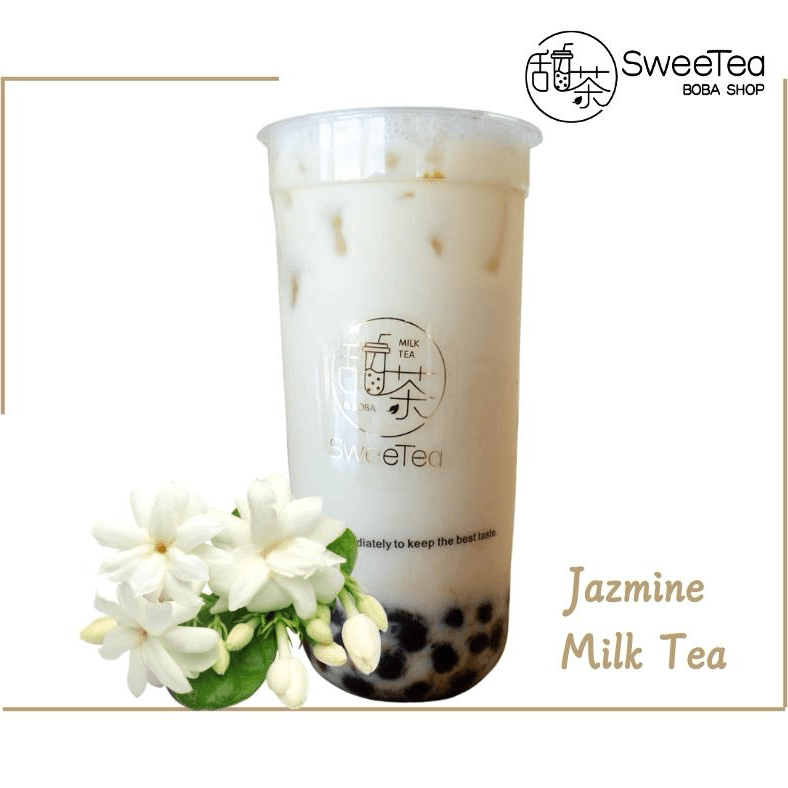 Jasmine Green Milk Tea (no incluye boba)