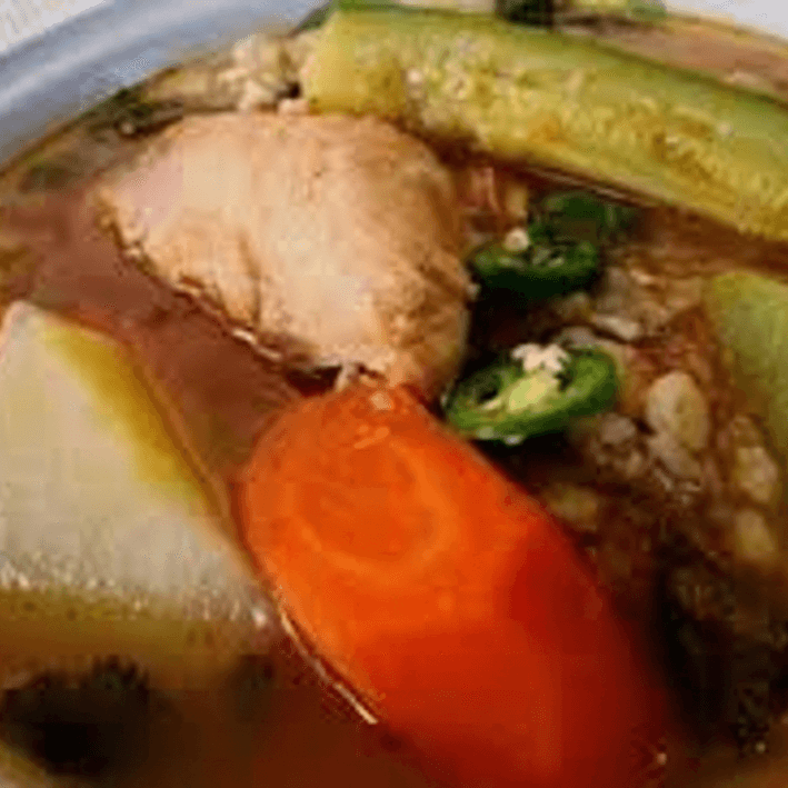 Exg.Consomé De Pollo Con Pza/Arroz/Veget y Refresc