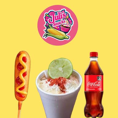 Combo banderilla ,elote ,bebida