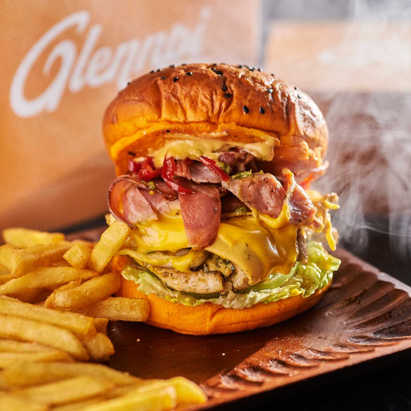 HAMBURGUESA POLLO PARRILLERO