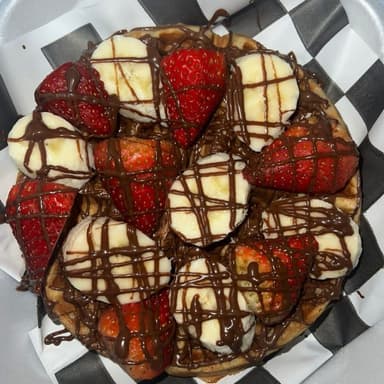 Waffle Fresa-Platano