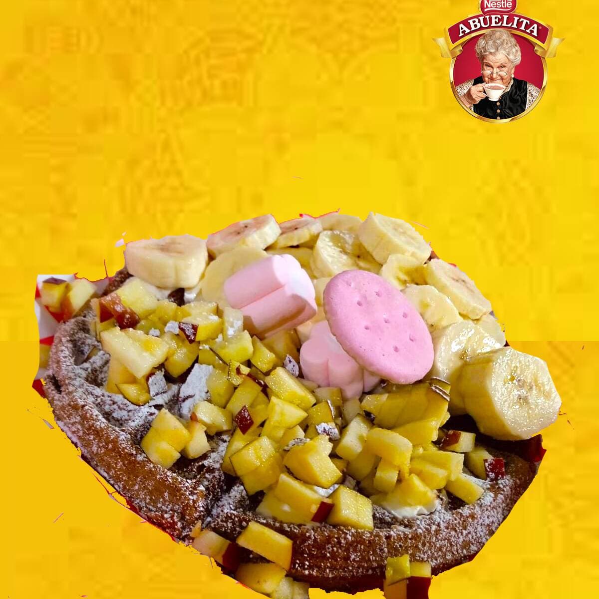 WAFFLE BELGA Chocolate Abuelita!