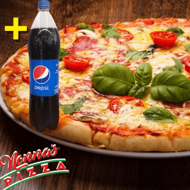 Combo - 1 Pizza Grande Margarita y Gaseosa de 1 L