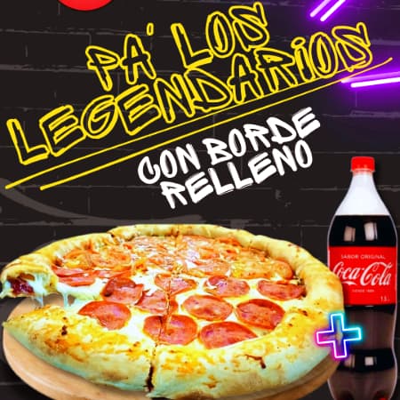 Mitad y MItad 12 Porciones (Con Borde Relleno)
