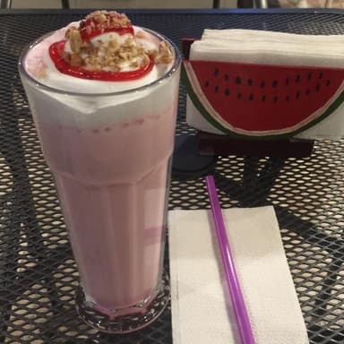 malteada de nieve Fresa