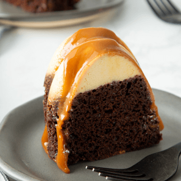 Rebanada de Chocoflan