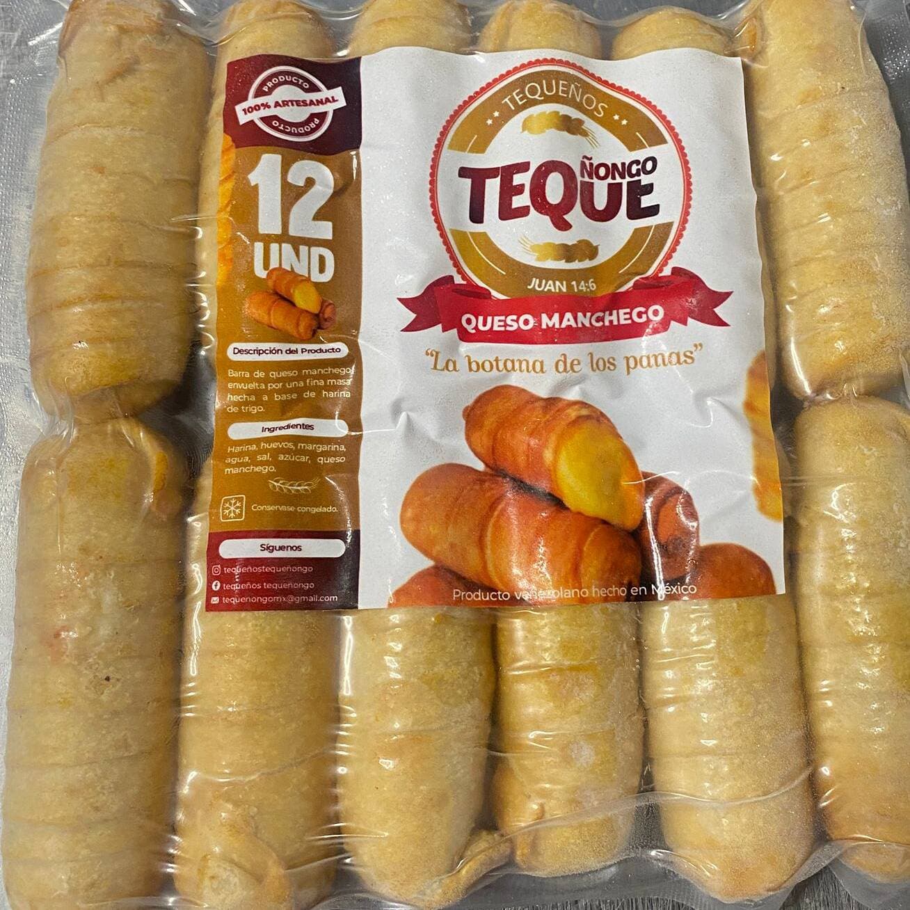 Tequeños Docena de Queso Manchego Precocido