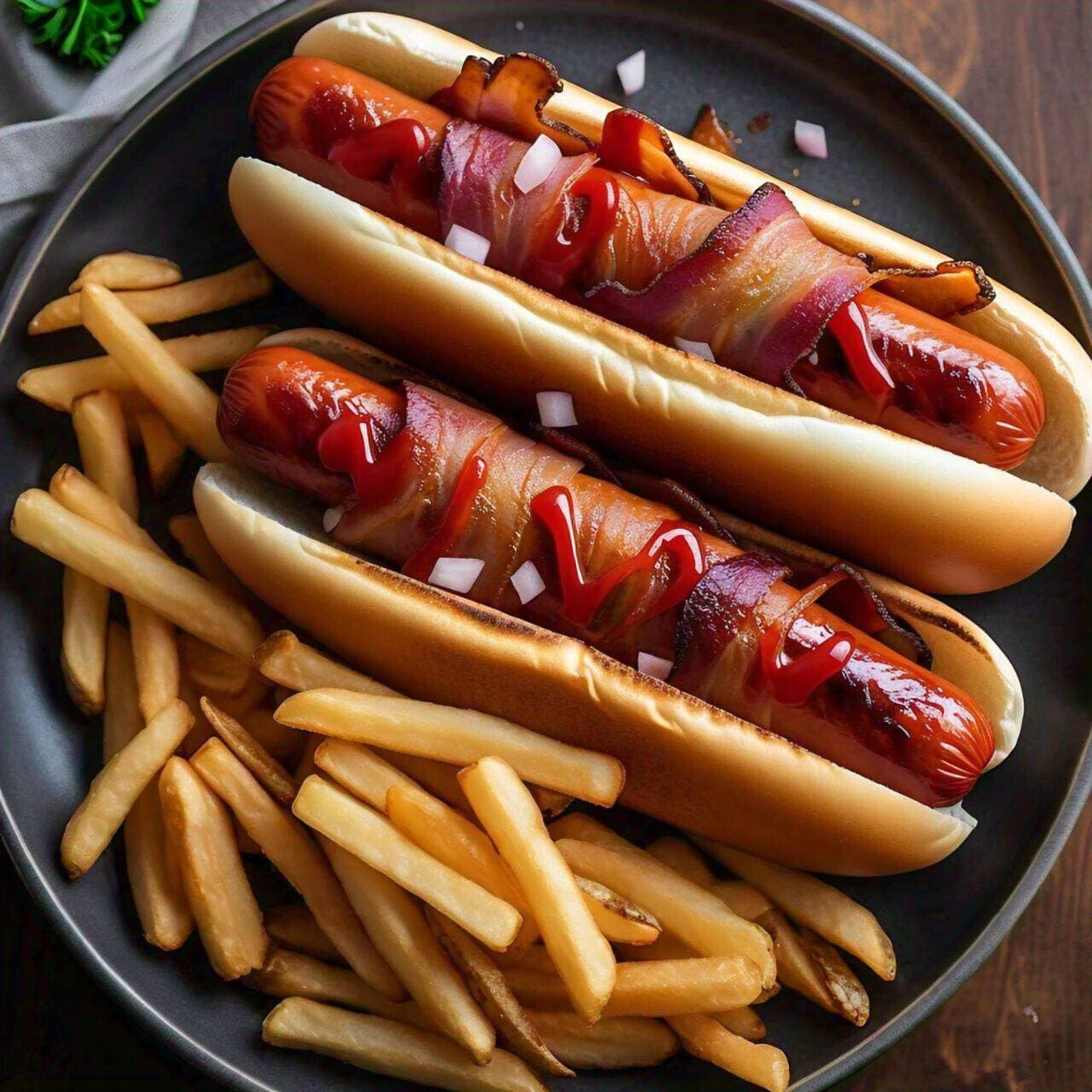 2 Hotdogs Tocino (c/Papas)