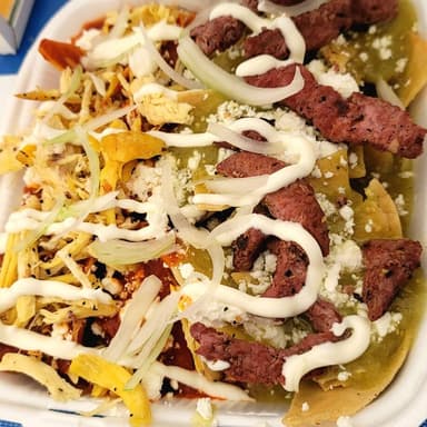 Chilaquiles Mix Arrachera/Pollo