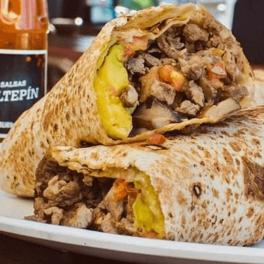 Burrito de Bistec con Champiñon