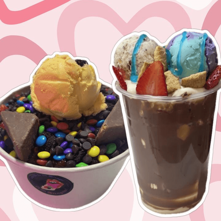 1 Fresas DKCH + 1 Merengon doble