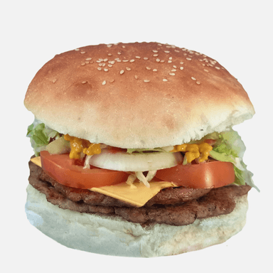 Hamburguesa  Doble Carne con Papas & Tocino