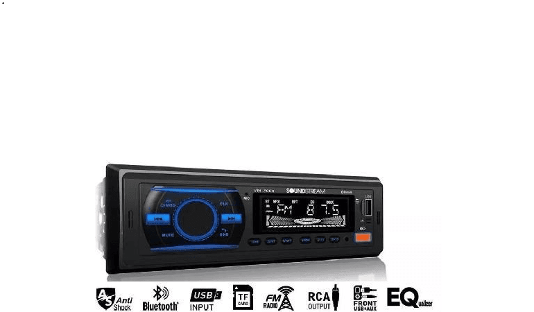 Autoestereo Bluetooth 1 Din Sd Aux Soundstream