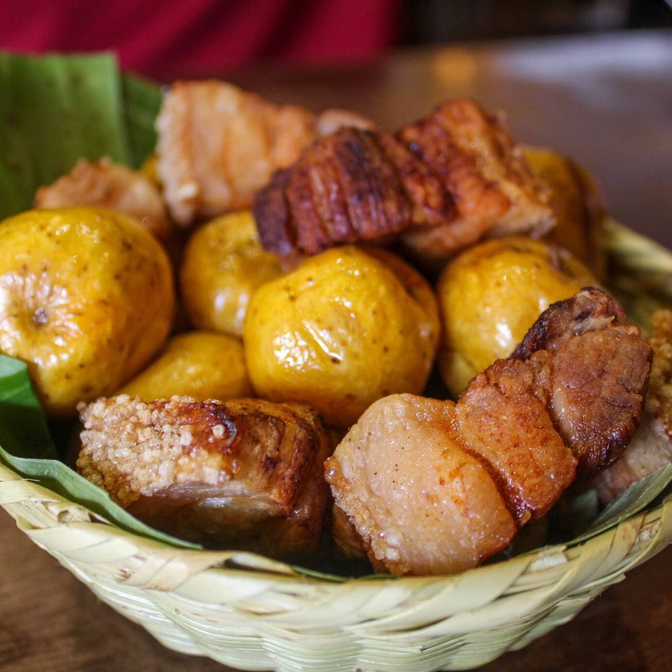 Porción de chicharrón