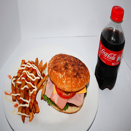 Combo Hamburguesa de Res + Gaseosa 355Ml