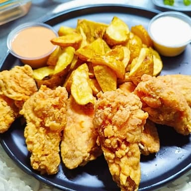 Alitas Crispy 6und+papas Amarillas
