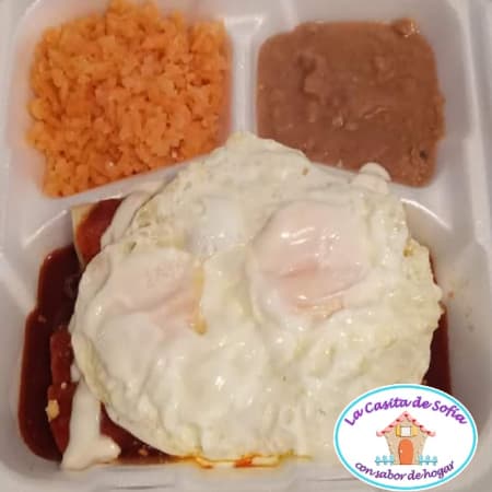 Enchiladas Montadas con Dos Huevitos