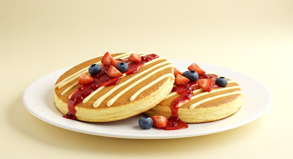 Pancakes Cheesecake de Frutos Rojos