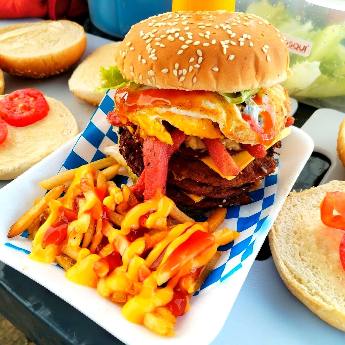 HAMBURGUESA ESPECIAL BRAVA TRIPLE CARNE