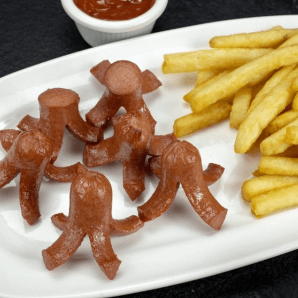 Paquete  niños 2. (salchipulpos y papas)