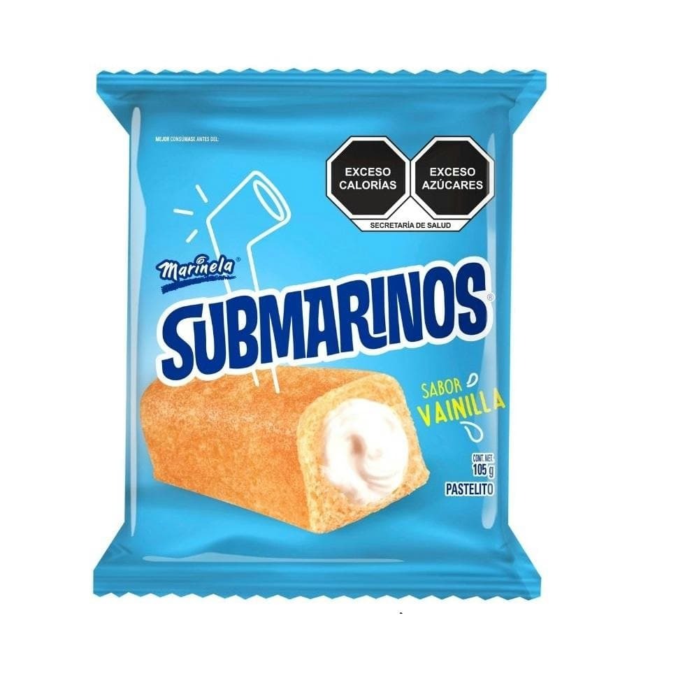 Submarinos Marinela Sabor Vainilla 105 gr