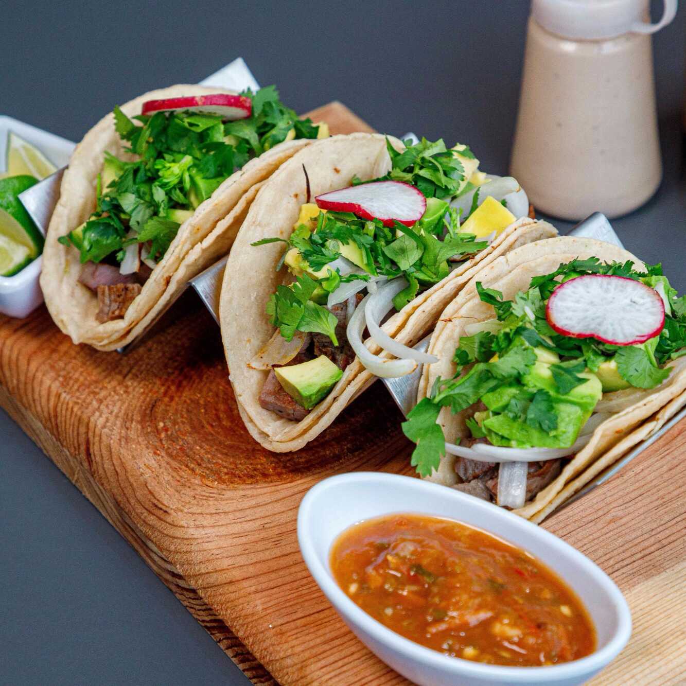 Taco de Arrachera 3 Piezas