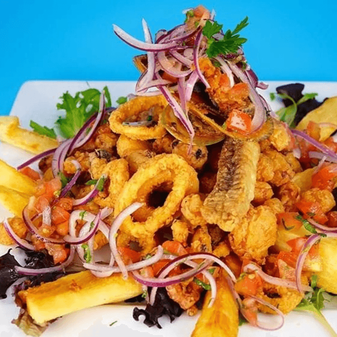 Chicharron MixtoJR +Leche de Tigre+TiraditoJR