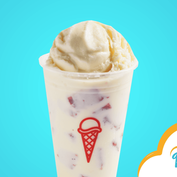 Fresas con Crema y Nieve