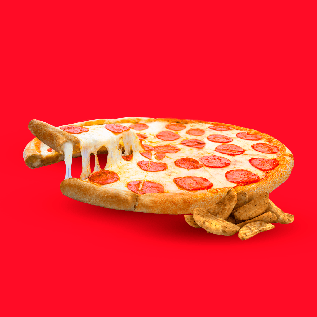 Combo Pizza Grande Clásica + Papas + Orilla Queso