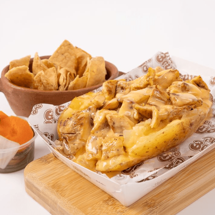 Papa al Horno con Pollo
