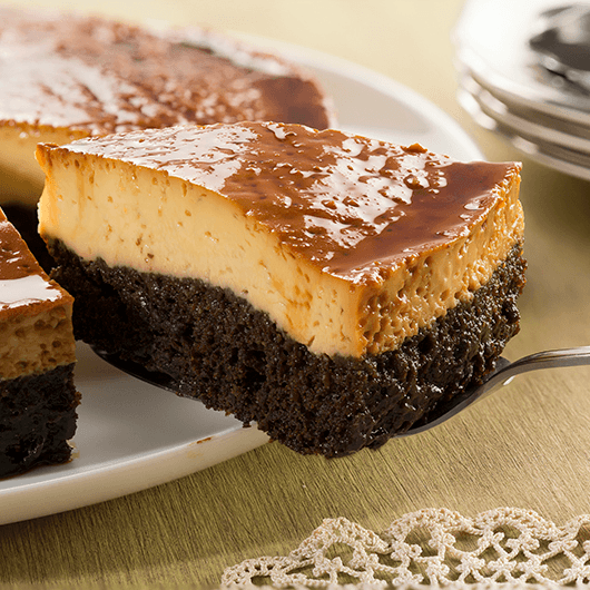 Rebanada Chocoflan