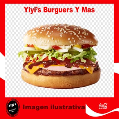 Yiyi´s Burguers  Bbq  o Salsas a Escoger