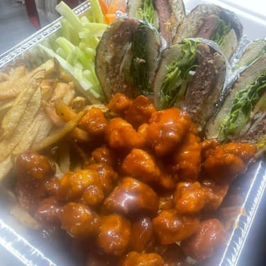 Charola 5 Boneless y Hamburguesas