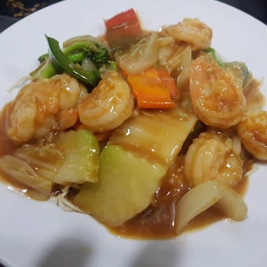 Chop Suey en Salsa o seco con Extra Camarones