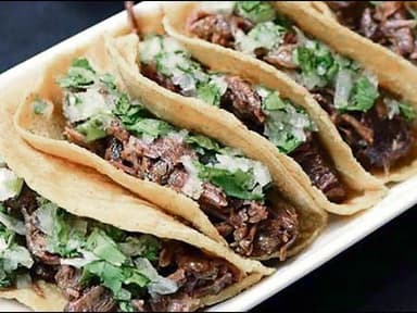 Orden de tacos de Barbacoa