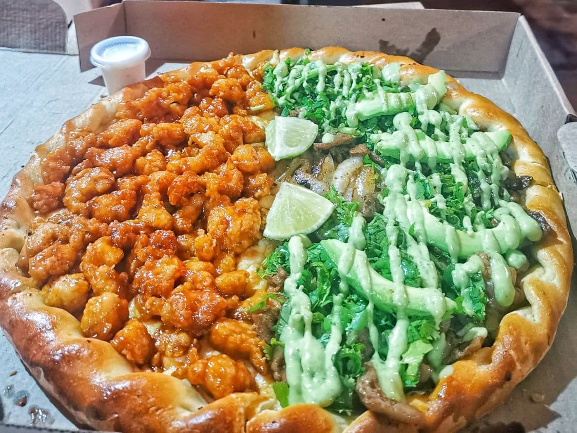 Pizza Asada Elige tu Salsa