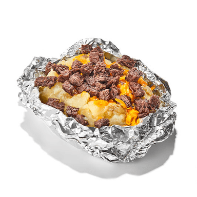 Papa Asada con Carne + Bebida